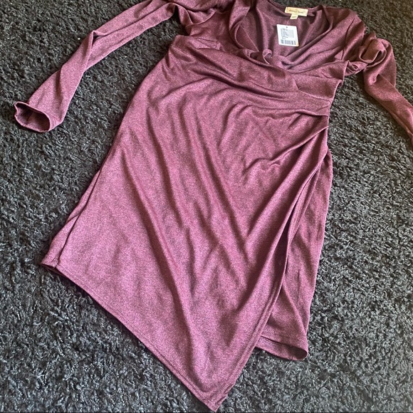 UO silence + noise pink burgundy dress NWT - Picture 11 of 13